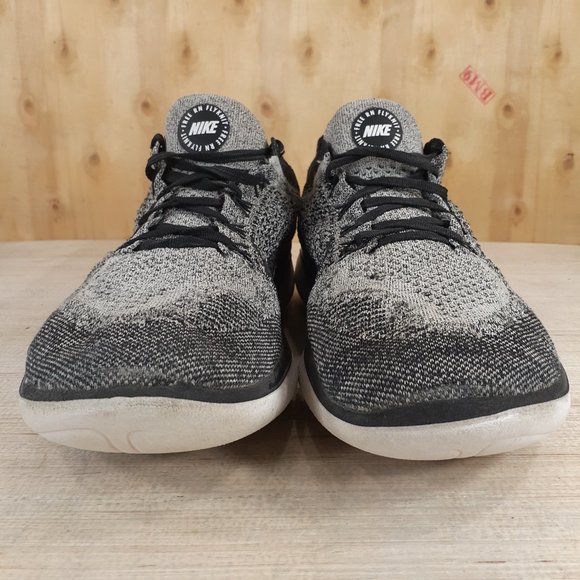 Nike Free Run Flyknit 2019 Men's Running Shoes Size 11.5 Grey 942838-101 - Picture 4 of 15
